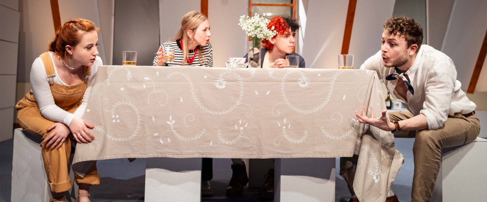 Szene aus Venedig im Schnee