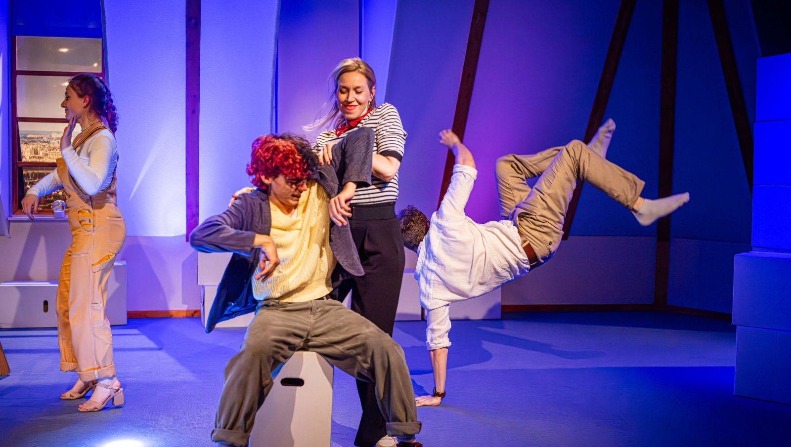 Szene aus Venedig im Schnee