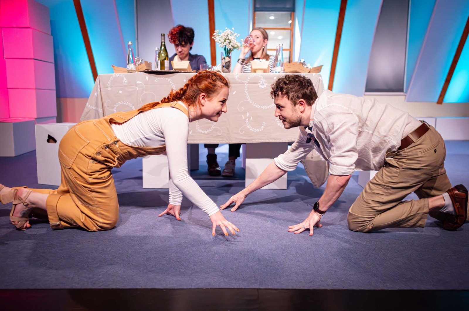 Szene aus Venedig im Schnee